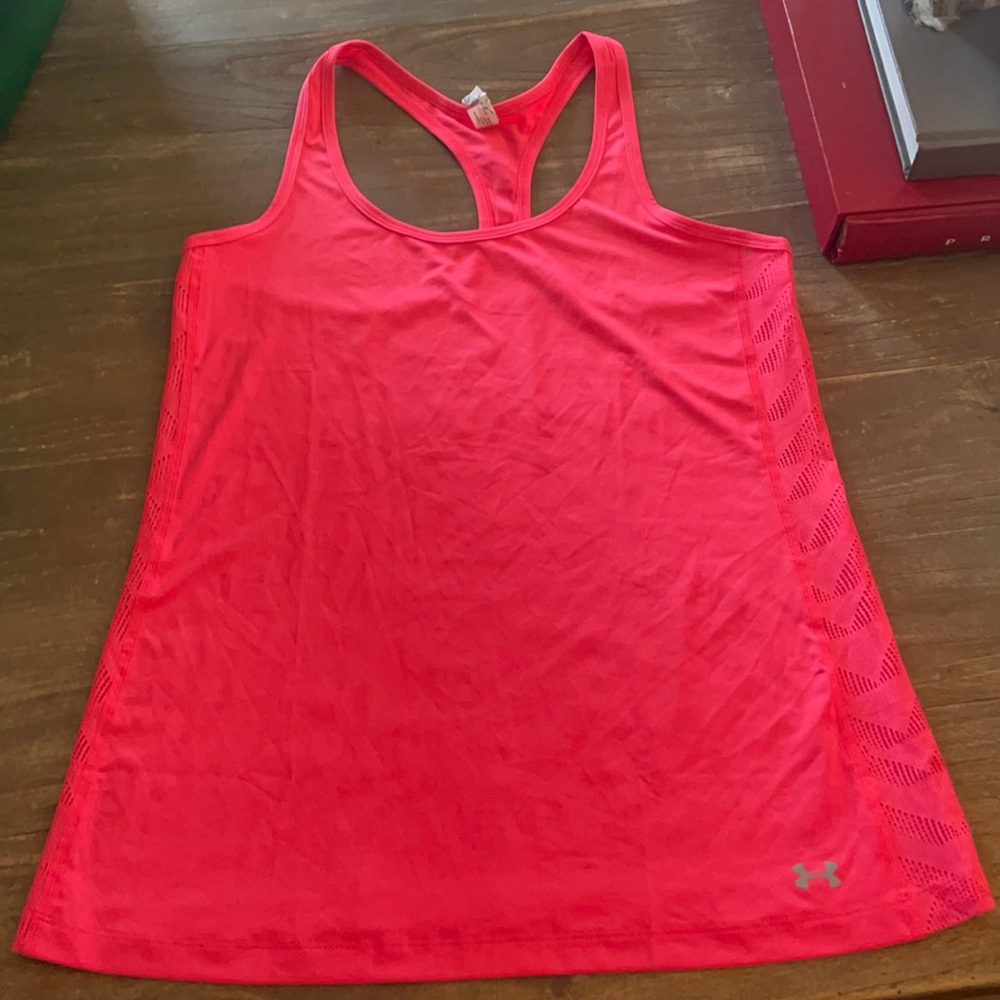 Really cute pink Under Armor tank top